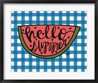 Framed Hello Summer Watermelon