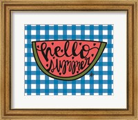 Framed Hello Summer Watermelon