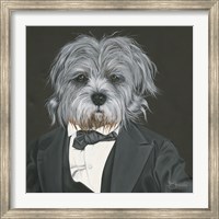 Framed Dog in Suit