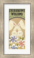 Framed Every Bunny Welcome