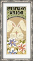 Framed Every Bunny Welcome