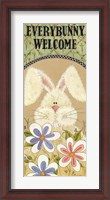 Framed Every Bunny Welcome