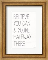 Framed Believe You Can
