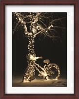 Framed Snowy Bicycle