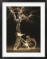 Framed Snowy Bicycle