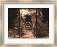 Framed Snowy Garden Gate