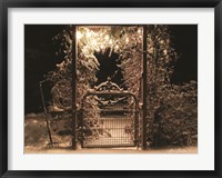 Framed Snowy Garden Gate