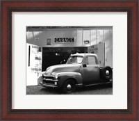 Framed Chevy at Country Garage