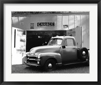 Framed Chevy at Country Garage