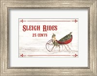 Framed Sleigh Rides 25 Cents