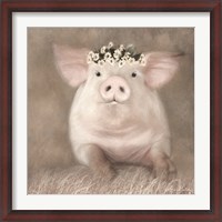 Framed Painted Piggy