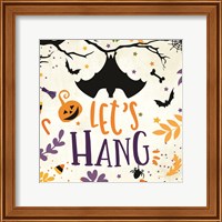 Framed 'Let's Hang' border=