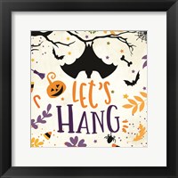 Framed 'Let's Hang' border=