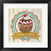 Framed Cherry Cupcake