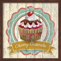Framed Cherry Cupcake