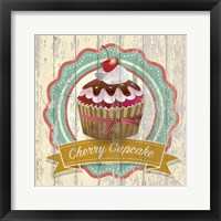 Cherry Cupcake Framed Print