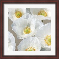 Framed Poppies on Taupe II