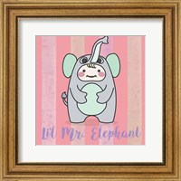 Framed 'Li'l Elephant' border=