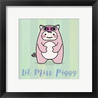 Framed 'Li'l Piggy' border=