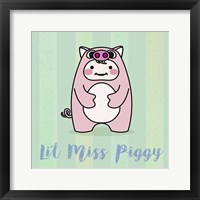 Framed 'Li'l Piggy' border=