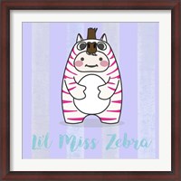Framed Li'l Zebra