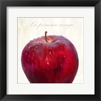 Framed La Pomme Rouge