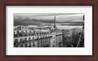 Framed Morning in Paris (BW)