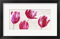 Framed Crimson Tulips