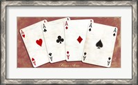 Framed Four Aces (Red)