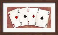 Framed Four Aces (Red)