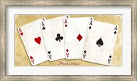 Framed Four Aces (Gold)
