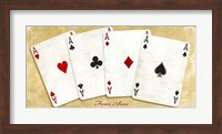 Framed Four Aces (Gold)