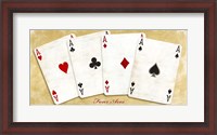 Framed Four Aces (Gold)