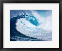 Framed Surfing the Big Wave, Tasmania