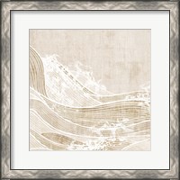 Framed 'Tidal Waves I' border=