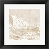 Framed 'Tidal Waves I' border=