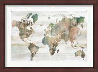Framed Map of the World