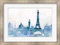 Framed Ocean Blue Paris