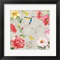 Hummingbird Botanical I Framed Print