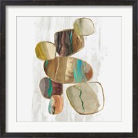 Framed Glided Stones II