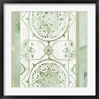Framed Olive Green Pattern