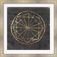 Framed 'Golden Wheel I' border=