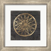 Framed 'Golden Wheel III' border=