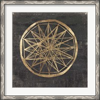 Framed Golden Wheel III