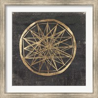 Framed 'Golden Wheel III' border=