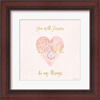 Framed All You Need is Love XI Pink