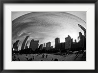 Framed Bean Chicago BW