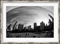 Framed Bean Chicago BW