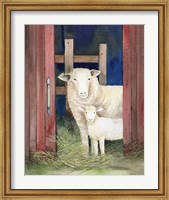 Framed Farm Family Sheep