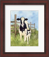 Framed Farm Family Cows